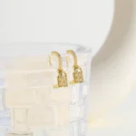 Padlock earrings