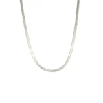Silver snake necklace