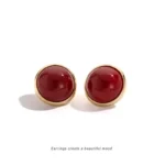 Ria burgund earrings