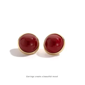 Ria burgund earrings