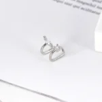 Zonar silver ear cuff